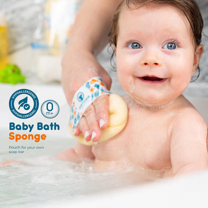 Natura Bath Bebek Banyo Eldiveni ve Bebek Banyo Süngeri