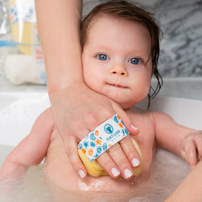 Natura Bath Bebek Banyo Eldiveni ve Bebek Banyo Süngeri